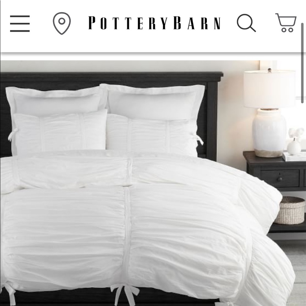 Pottery Barn Duvet w/ Pillow Shams